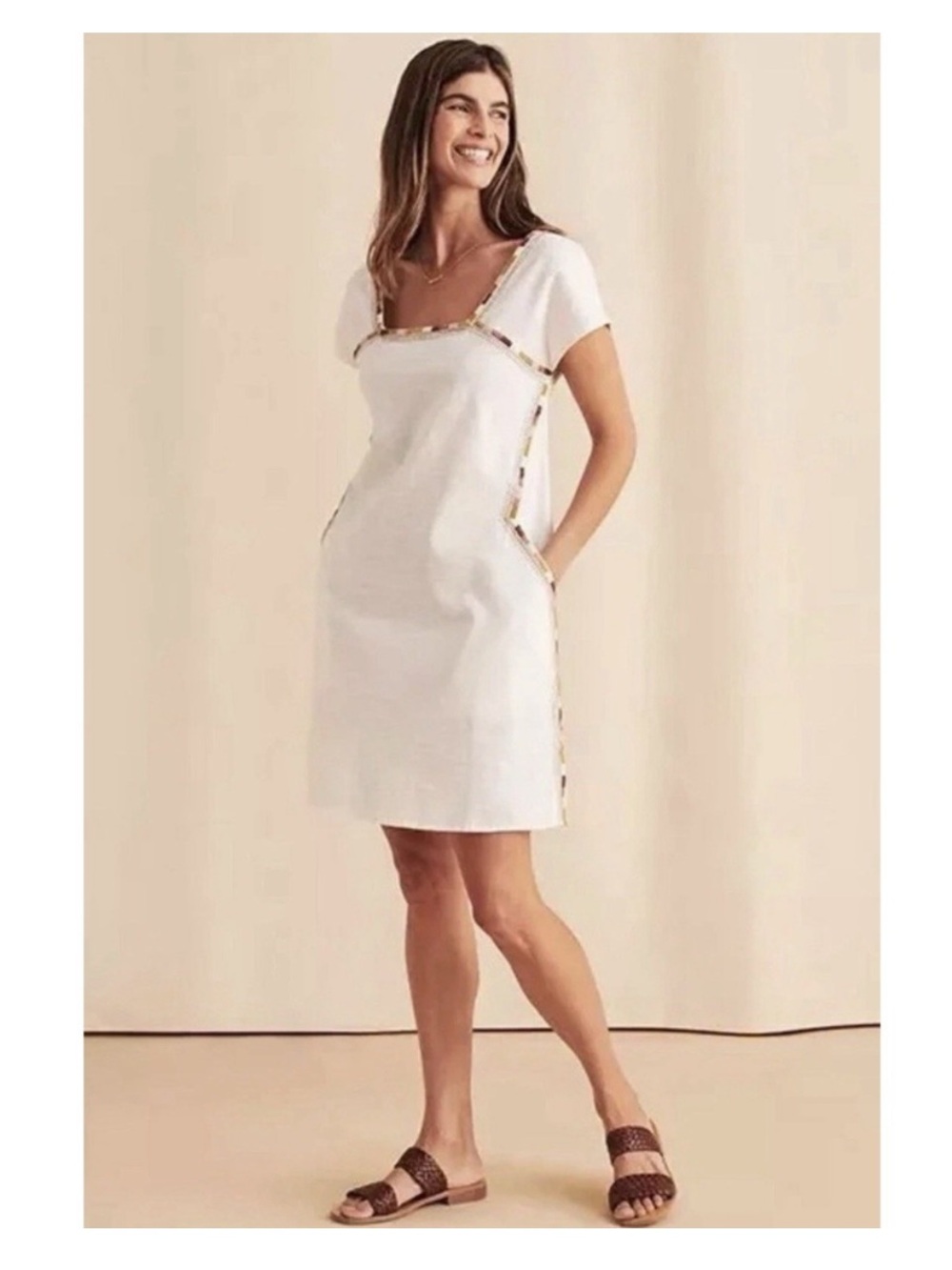 Faherty Embroidered Jetty Dress